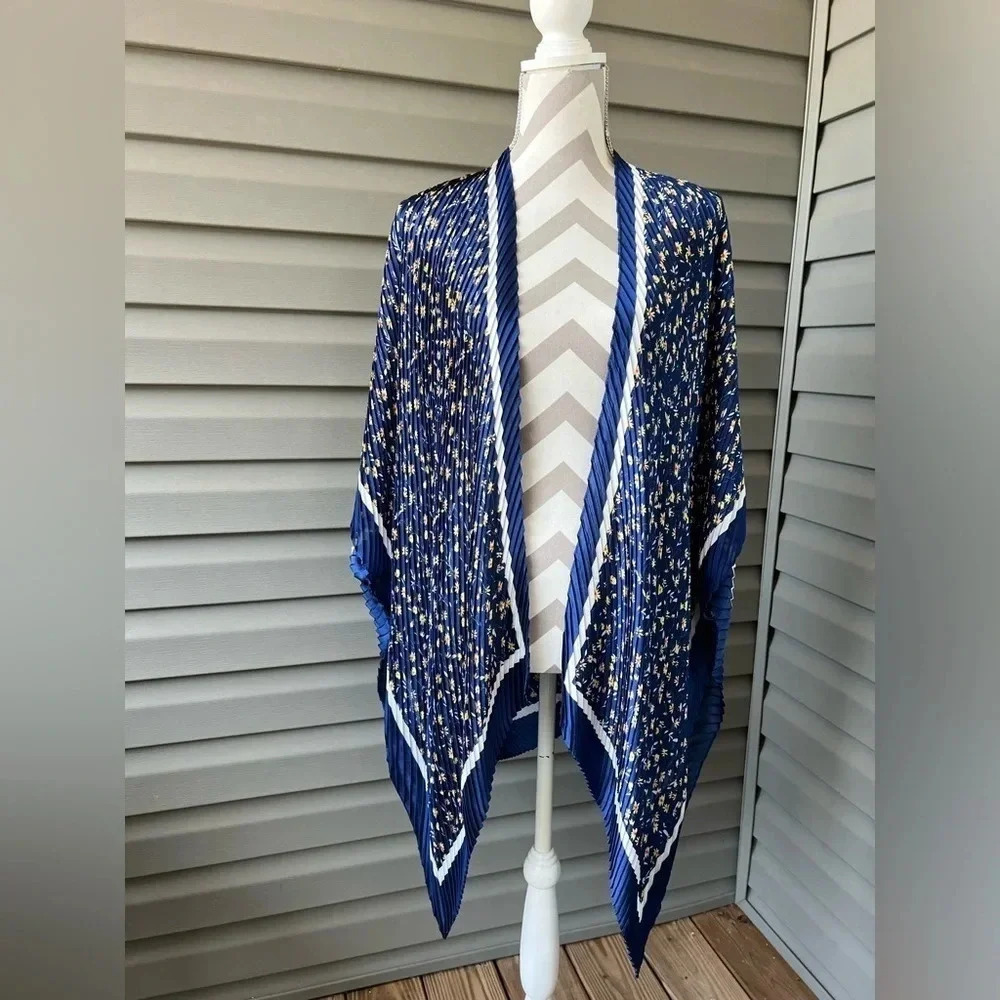 Banana Republic CRINKLE PRINT WRAP Blue